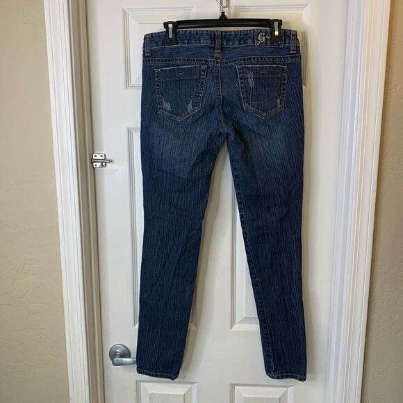 Guess Distressed Eva Skinny Jeans Size 28 - Picture 4 of 8